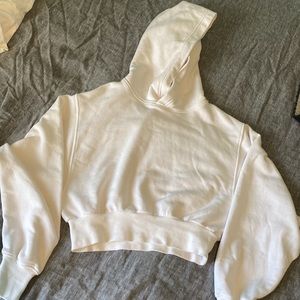 Aritzia TNA AiryAF Fleece Cropped Hoodie